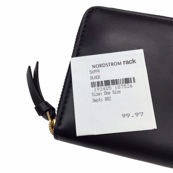 Tory Burch Black Lily Zip Continental Wallet One Size - Picture 7 of 7